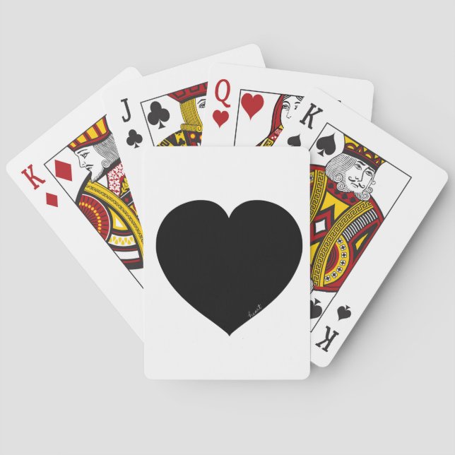 Jeu De Cartes Coeur noir (dos)