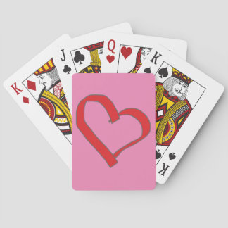 Jeu De Cartes Coeur rouge