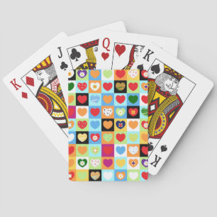 Jeu De Cartes Coeurs colorés