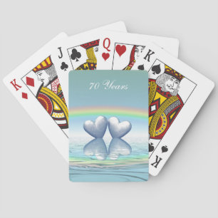 Jeu De Cartes Coeurs de platine du 70e anniversaire