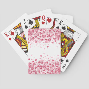 Jeu De Cartes Coeurs flottants