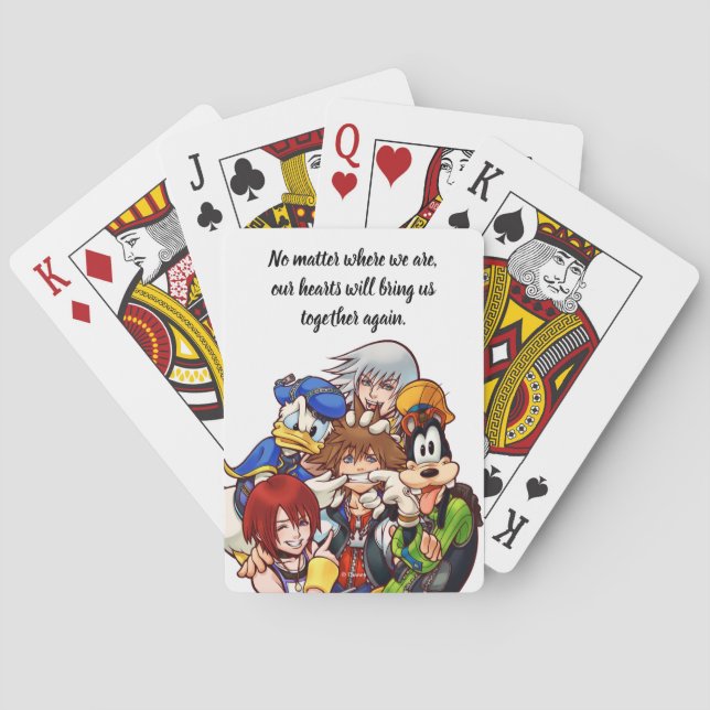 Jeu De Cartes Coeurs royaux | Illustration principale de la font (dos)