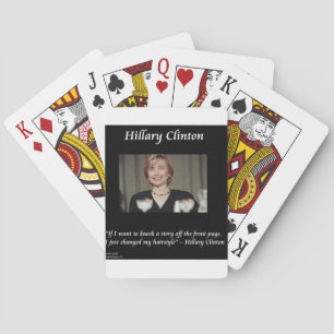 Jeu De Cartes Coiffures d'Hillary Clinton & citations à la une
