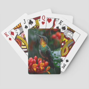 Jeu De Cartes Colibri perché sur une fleur vive