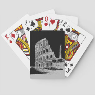 Jeu De Cartes Colisée noire et blanche