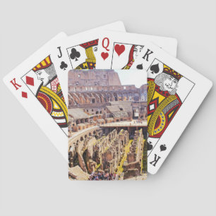 Jeu De Cartes Colisée Rome Photographie