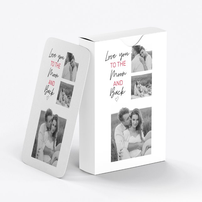 Jeu De Cartes Collage Couple Photo & Citation Romantique À La Lu (Créateur téléchargé)