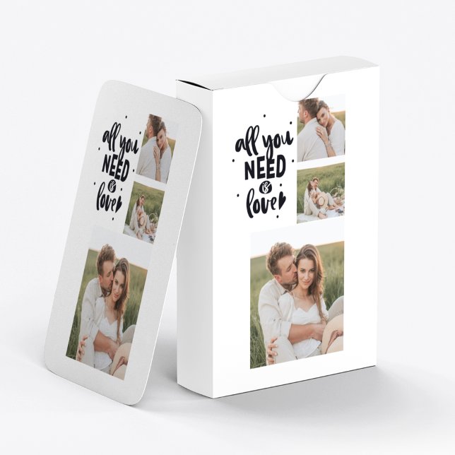 Jeu De Cartes Collage Couple Photo & Tout Ce Dont Vous Avez Beso (Créateur téléchargé)