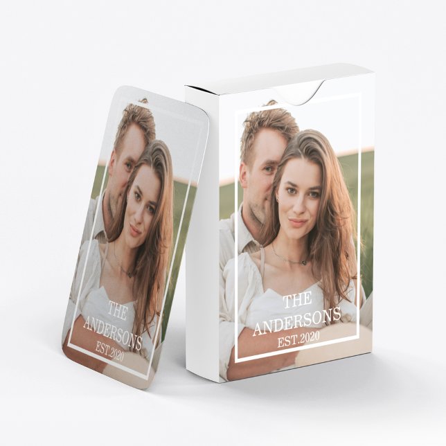 Jeu De Cartes Collage de couple moderne photo et cadeau familial (Créateur téléchargé)