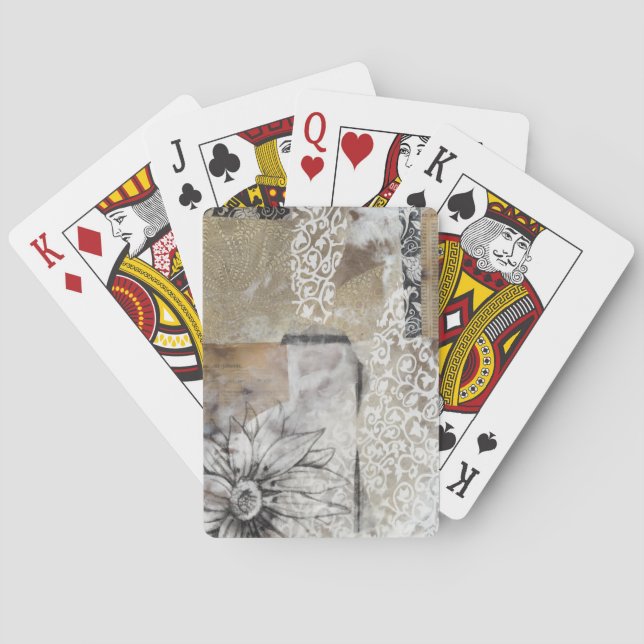 Jeu De Cartes Collage Fleur II (dos)