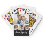 Collage photo 4 tendance Nom du script noir blanc