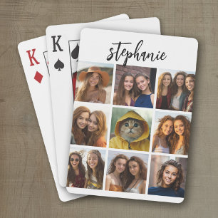 Jeu De Cartes Collage photo de 9 Carrés - noir et blanc