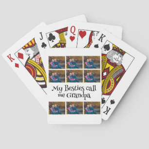 Jeu De Cartes Collage photo de grand-père 9 personnalisé
