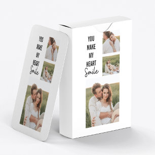 Jeu De Cartes Collage photo en couple et belle citation romantiq