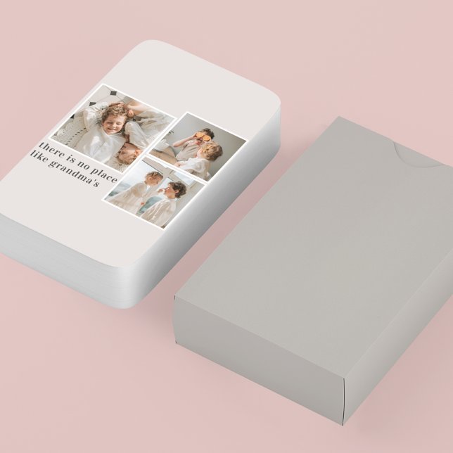 Jeu De Cartes Collage photo et devis cadeau de la meilleure gran (Créateur téléchargé)