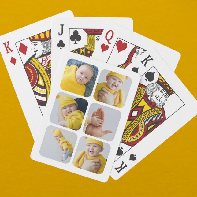 Jeu De Cartes Collage photo et texte personnalisé (Créateur téléchargé)