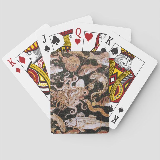JEU DE CARTES COLLECTE POMPEII / OCÉAN - SCÈNE DE VIE MARINE (dos)