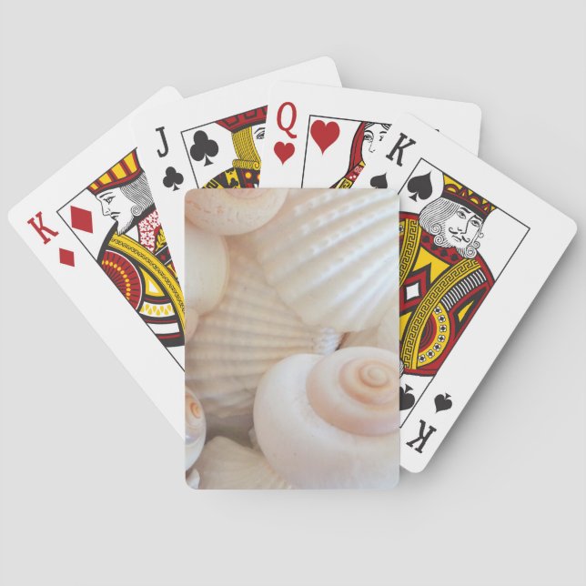 Jeu De Cartes Collection de coquillages d'été ensoleillés (dos)