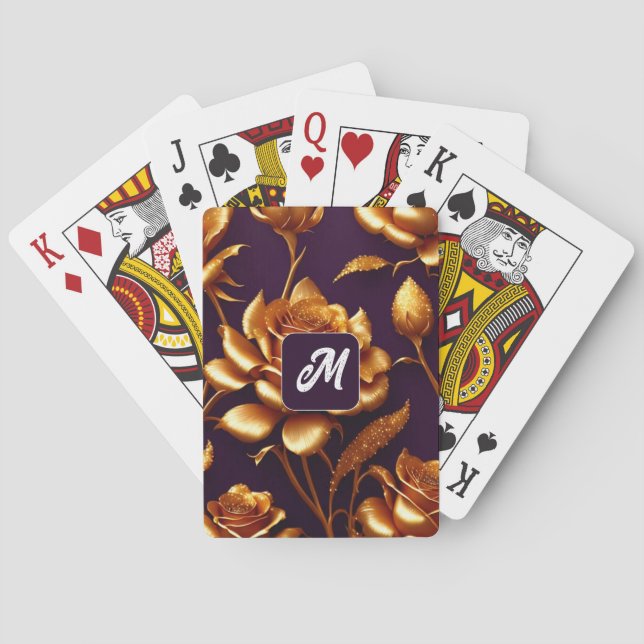 Jeu De Cartes Collections Modernes Rose Grand Or Luxe (dos)