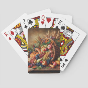 Jeu De Cartes Coloré/Action de grâces/Cornucopie/automne