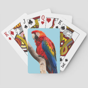 Jeu De Cartes Colorful Parrot Portrait
