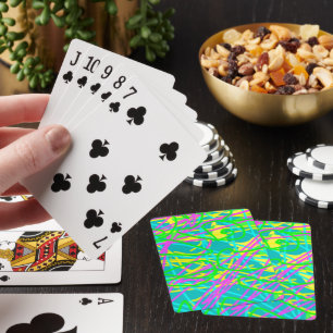 Jeu De Cartes Coloriez mes rêves Motif gribouillé Expressif 