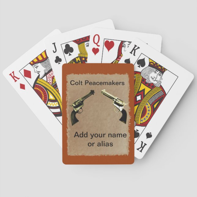 Jeu De Cartes Colt Peacemakers Jouer Cartes (dos)