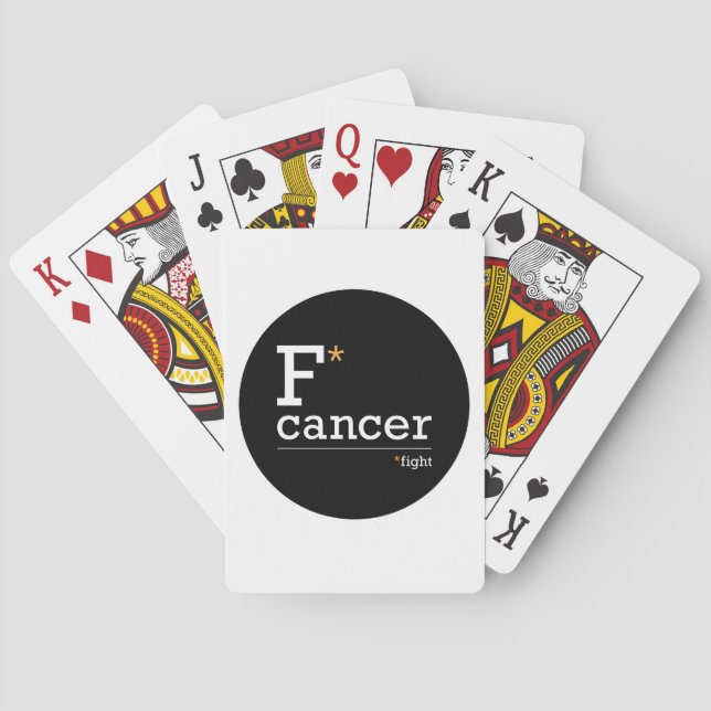 Jeu De Cartes combattre le cancer en jouant aux cartes (dos)