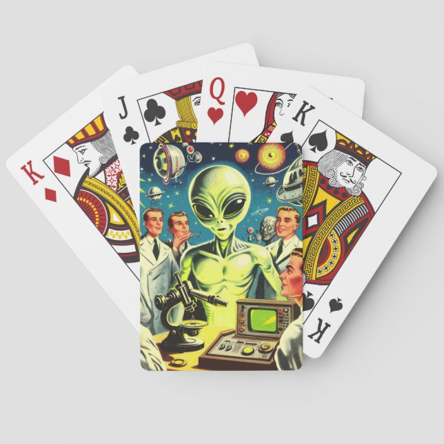 Jeu De Cartes Comics de science-fiction Alien vintage (dos)