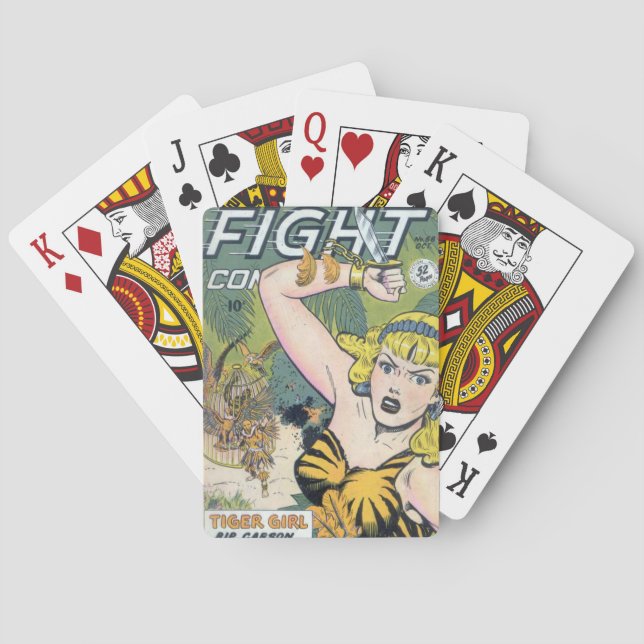 Jeu De Cartes "Comics Fight" Comic Book Lecture Cartes (dos)