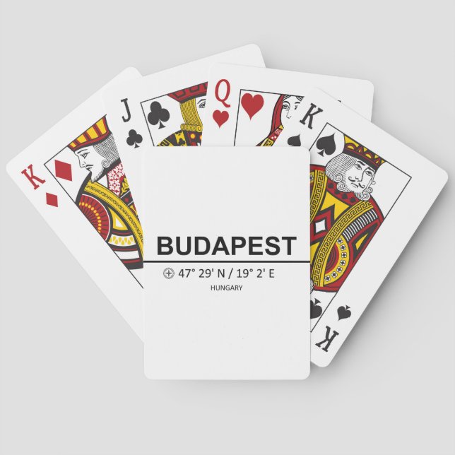 Jeu De Cartes Commune de Budapest (dos)