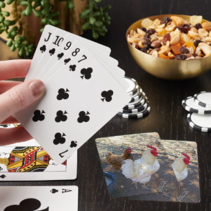 Jeu De Cartes Compagnons de plumes : Coq blanc et Sa Hen