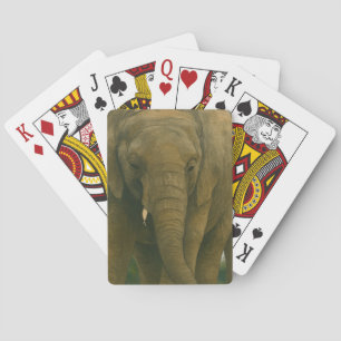 Jeu De Cartes Compagnons éléphants dans la lumière de Savannah