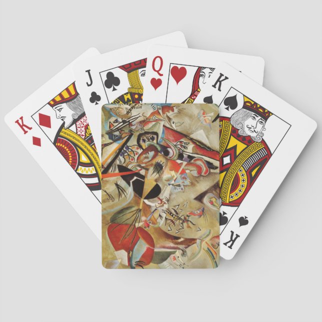 Jeu De Cartes Composition de Kandinsky Abstrait (dos)