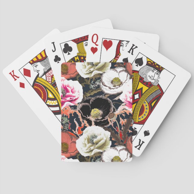 Jeu De Cartes Composition des fleurs. (dos)