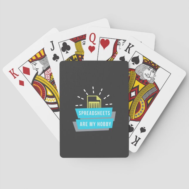 Jeu De Cartes Comptable Hobby Sont Des Tableurs (dos)