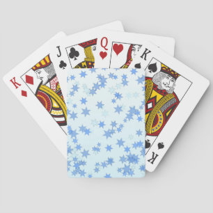 Jeu De Cartes Conception Blue Stars