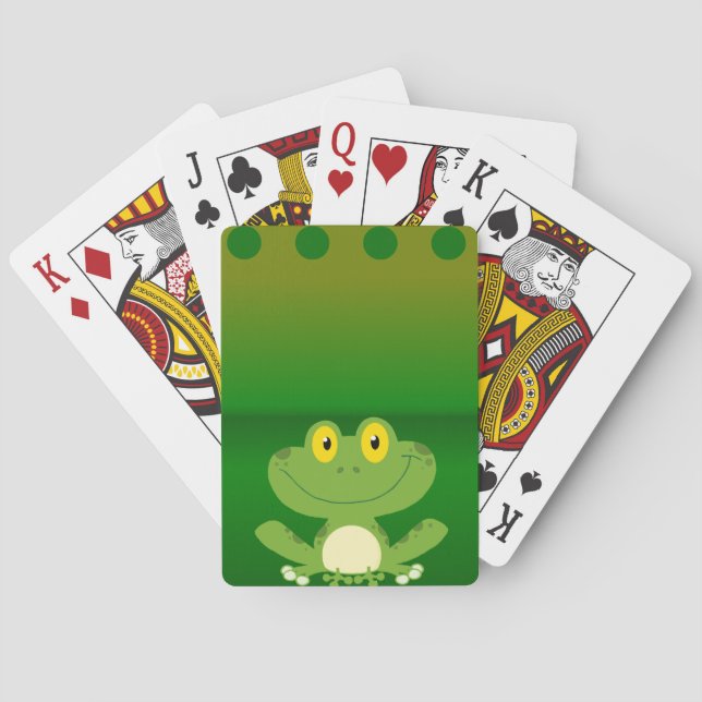 Jeu De Cartes Conception Cute Frog (dos)