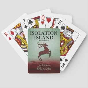 Jeu De Cartes Conception de cerfs de l'île d'isolement