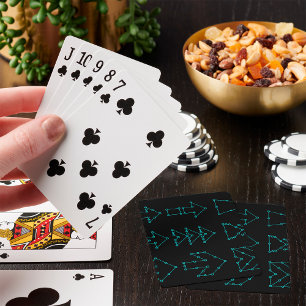 Jeu De Cartes Conception de circuit de flèche de technologie fut