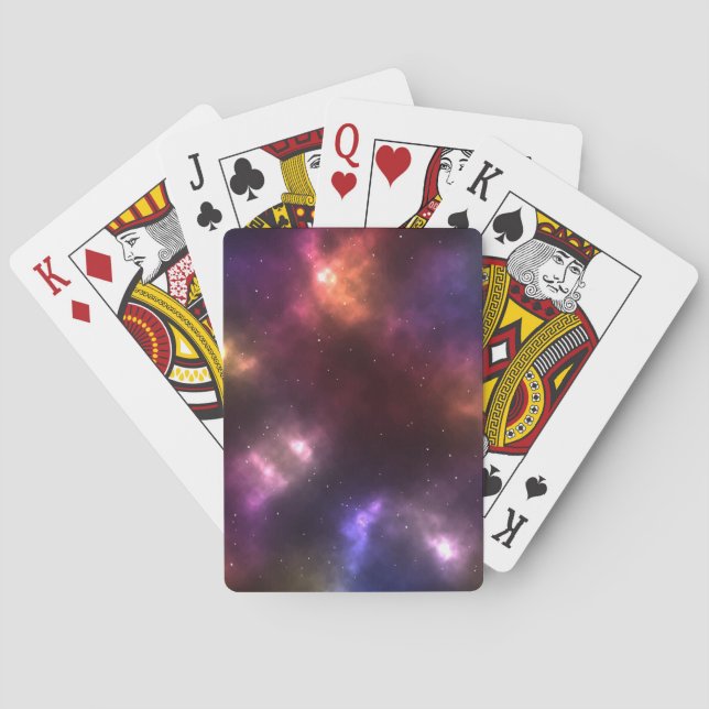 Jeu De Cartes Conception de constellations de l'espace cosmique  (dos)