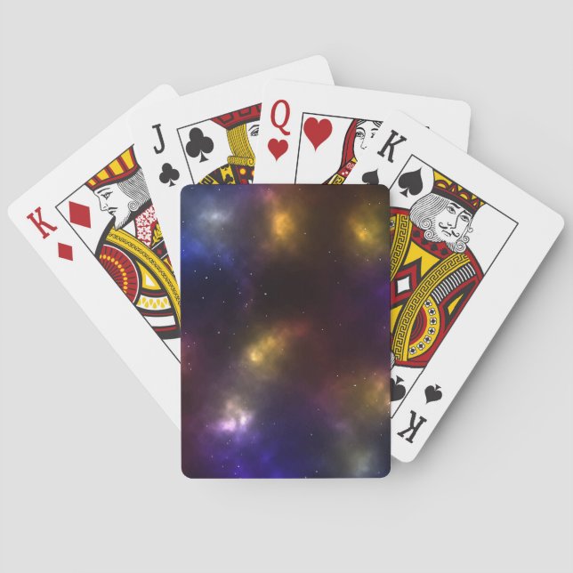 Jeu De Cartes Conception de constellations de l'espace cosmique  (dos)