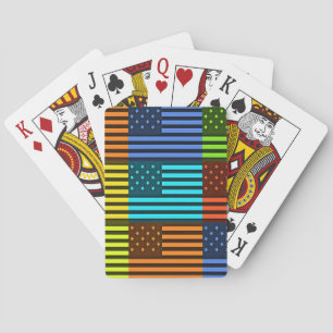 Jeu De Cartes Conception de drapeau à motif américain inspiré pa