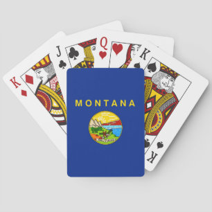 Jeu De Cartes Conception de drapeau d'état du Montana