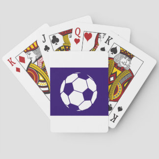 Jeu De Cartes Conception de football bleu