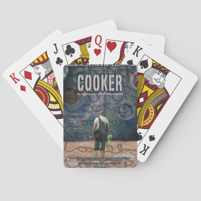 Jeu De Cartes Conception de l'affiche du cuisinier (dos)