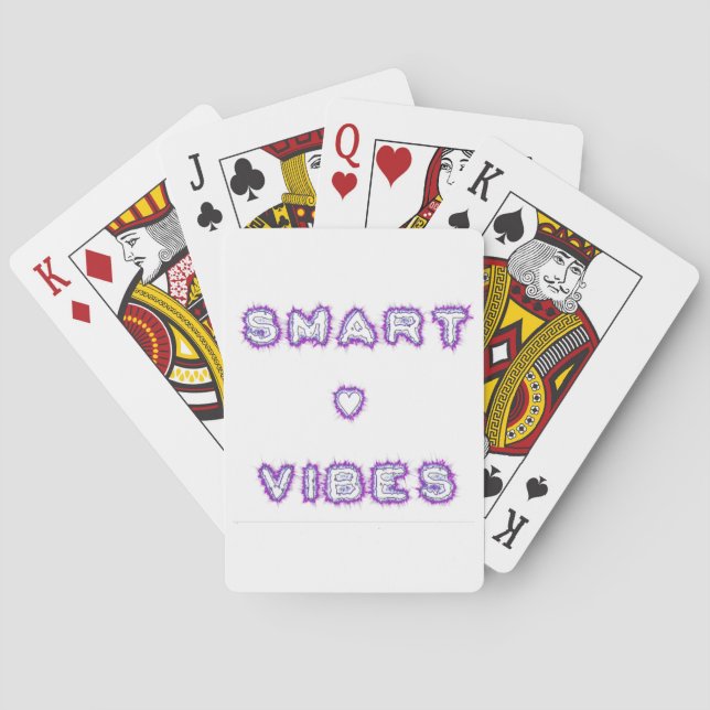 Jeu De Cartes Conception de l'art texte de devis Smart Vibes (dos)