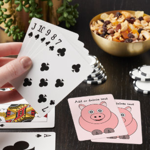 Jeu De Cartes Conception de porc personnalisée