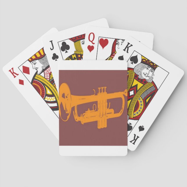 Jeu De Cartes Conception de trompette (dos)