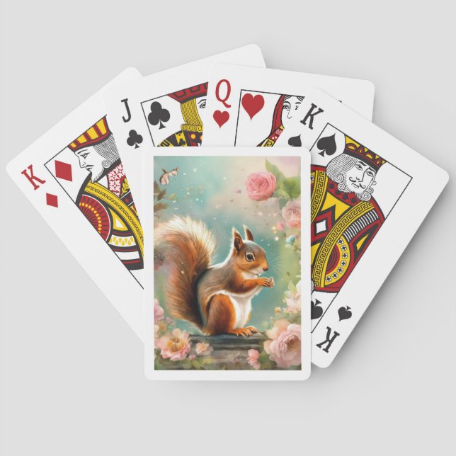 Jeu De Cartes Conception d'écureuil Cartes de jeu (dos)